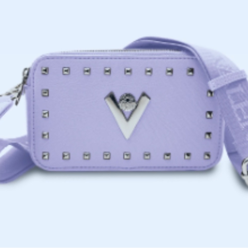Valentino Orlandi Lavender Studded Crossbody Bag